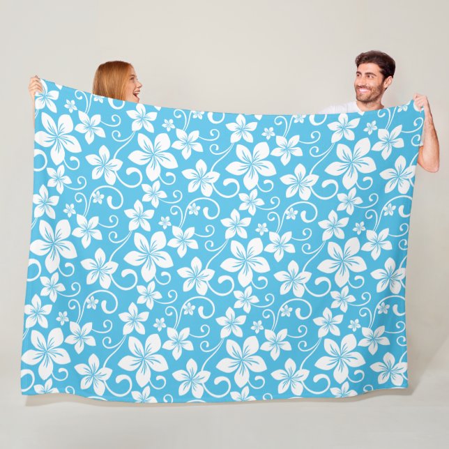 COUVERTURE POLAIRE BLUE HAWAII PATTERN (BLUE) (En situation)