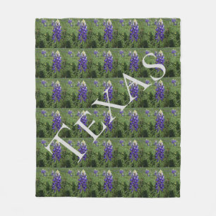 Couverture Polaire Bluebonnets de Texas "édredon "