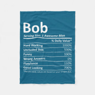 Couverture Polaire Bob Nutrition Funny Birthday D Nom Gif
