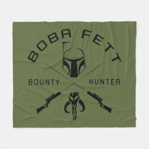 Couverture Polaire Boba Fett Badge Noir