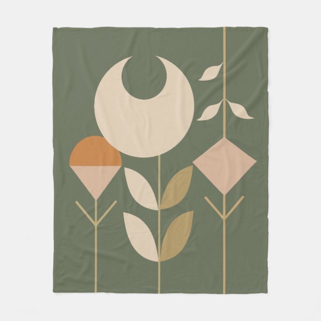 Couverture Polaire Boho Abstrait Lily (Devant)