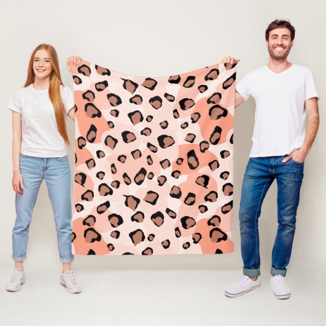 Couverture Polaire Boho Animal Pattern (En situation)