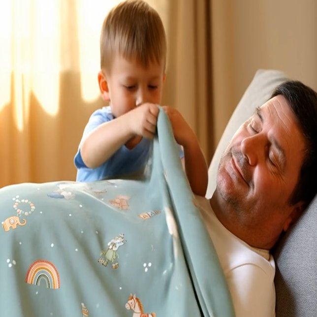 Couverture Polaire Boho Autumn Baby Shower Fleece Blanket (Boho Autumn Baby Shower Fleece Blanket - Medium )