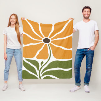 Couverture Polaire Boho Flower