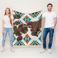 Boho Modern Rustic South Western Nom de la vache