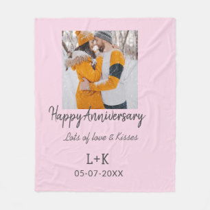 Couverture Polaire Boho moderne heureux anniversaire ajouter nom date