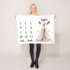 Boho Mois Baby Milestone Photo Prop Blanket
