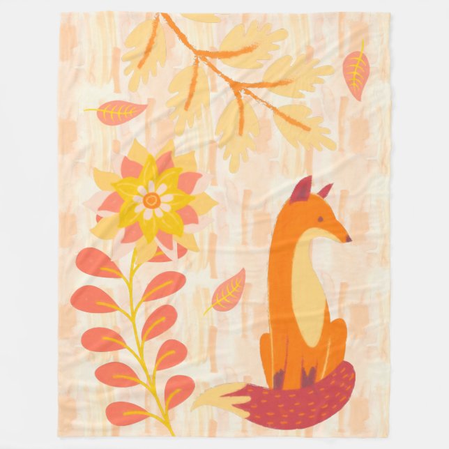 Couverture Polaire Bois d'automne (Devant)