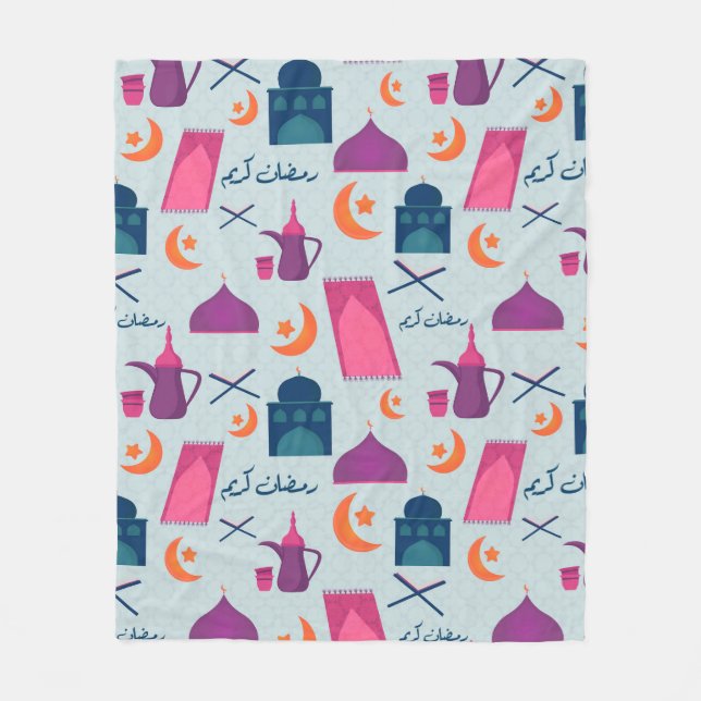 Couverture Polaire Bon Motif du Ramadan (Devant)