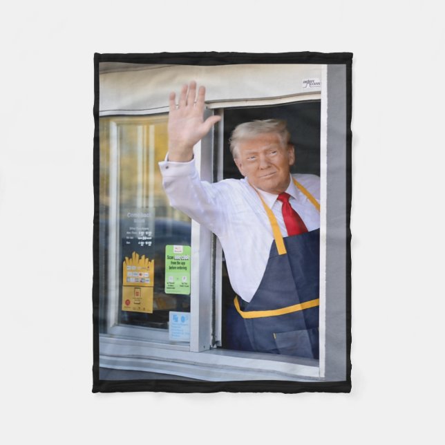 Couverture Polaire Bonjour Obtenez Votre Burger Donald Trump Cooks Fr (Devant)