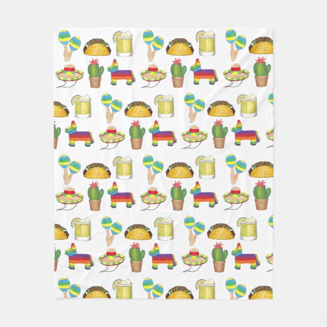 Couverture Polaire Bonne fête du Cinco de Mayo Fête mexicaine (Devant)