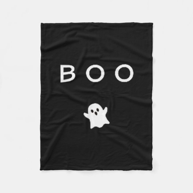 Couverture Polaire Boo Ghost Halloween Subtle Minimal Fall Funny Tric (Devant)