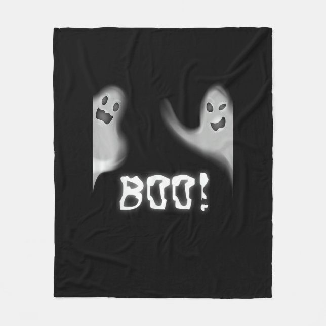 Couverture Polaire Boo ! Halloween effrayant cachant Funny Peekaboo (Devant)