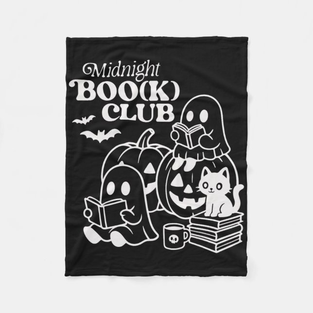 Couverture Polaire Boo(k) Club Halloween Ghosts Lecture Book (Devant)