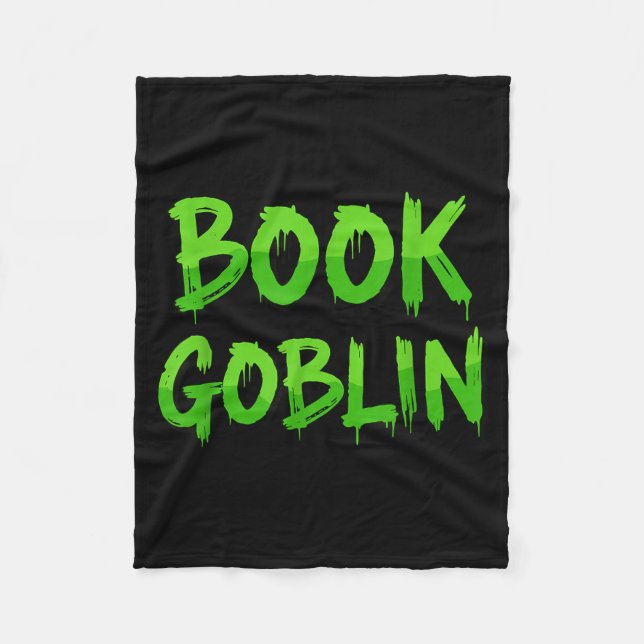Couverture Polaire Book Goblin Funny Reading Or Writing School Studen (Devant)