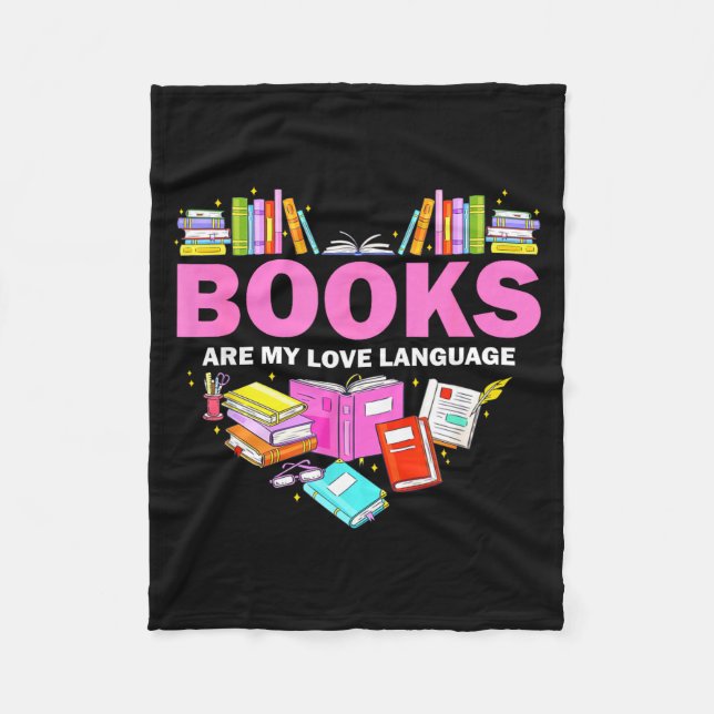 Couverture Polaire Books Are My Love Language Reading Lover Librarian (Devant)