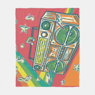 Couverture Polaire Boom Box Funky Conception colorée