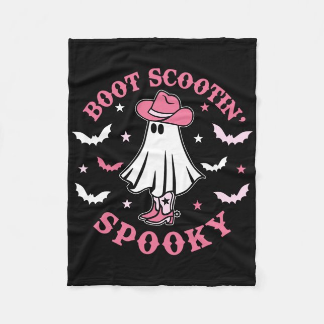 Couverture Polaire Boot Boogie Scootin Femmes Halloween Fille (Devant)