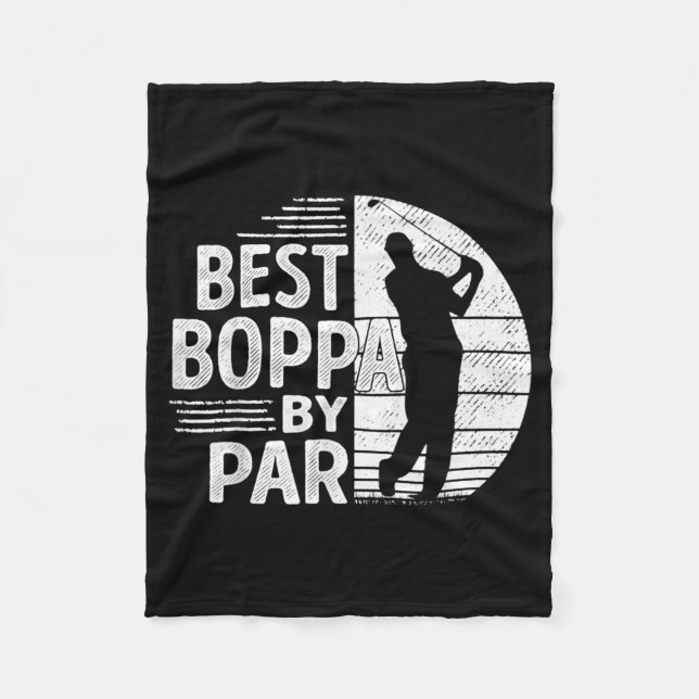 Couverture Polaire Boppa By Par, Golf Shirt Gift Grandpa, Father's Da (Devant)