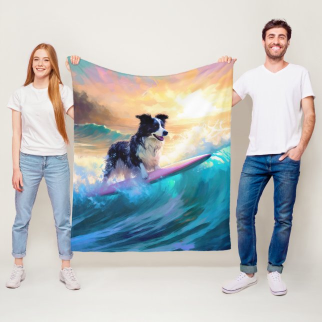 Couverture Polaire Bordure Collie Beach Plage Plage Plage de surf Pei (En situation)