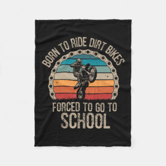 Couverture Polaire Born Ride Dirt Vélos Forced School Funny Motocross
