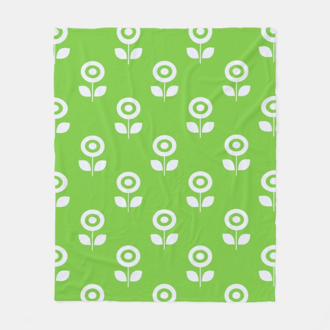 Couverture Polaire Boucle en fleur | BL-01 | (Devant)