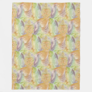 Couverture Polaire Bouddha Energy - Aquarelle transparente motif 3