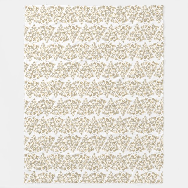 Couverture Polaire Bouée d'or brillanteQue Arbre de Noël (Devant)