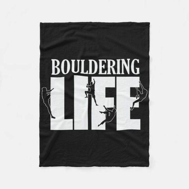 Couverture Polaire Bouldering Life Hobby Climbing Sport  (Devant)