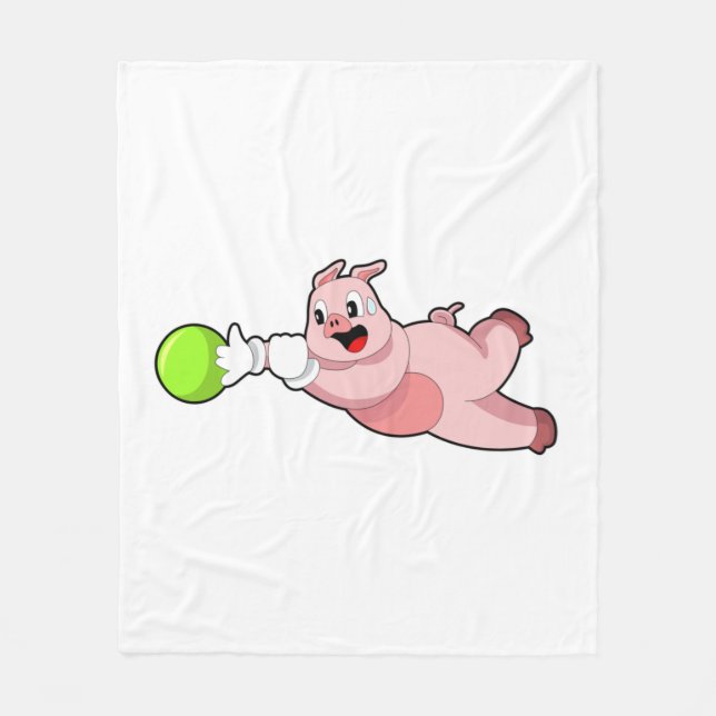 Couverture Polaire Boule de Bowling (Devant)