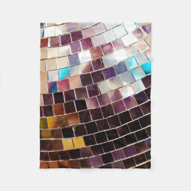 Couverture Polaire Boule de disco en miroir (Devant)