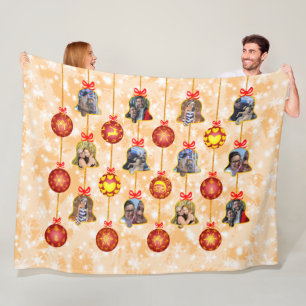 Couverture Polaire Boule de Noël & Ornements de boules 6 Photos L-Pea