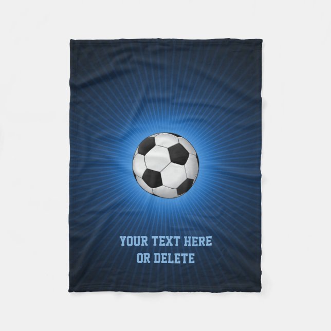 Couverture Polaire Boule du football du football | de Personalizable (Devant)