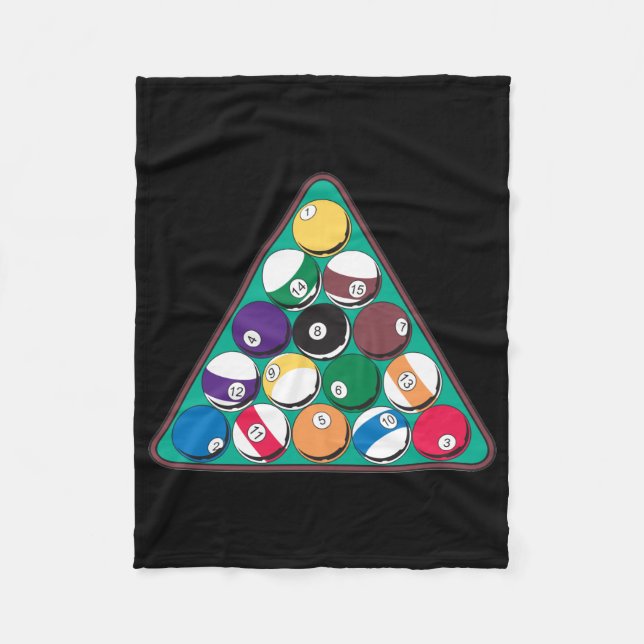 Couverture Polaire Boules de billard étirées (Devant)