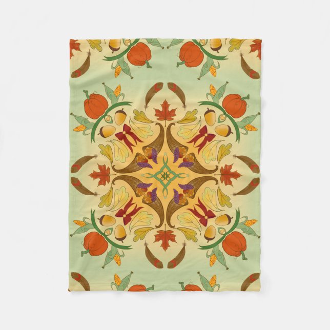 Couverture Polaire Bountiful Harvest Radial Art (Devant)