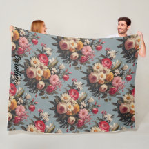 Bouquet Floral vintage Rouge, Rose, Blanc Et Jaune