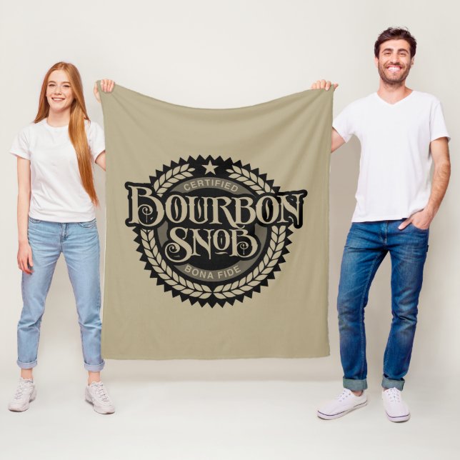 Couverture Polaire Bourbon Snob - drôle de buveur de whisky (En situation)