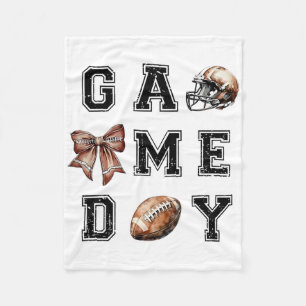Couverture Polaire Bow Coquette pied Football Maman Jour de match Fem