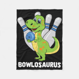 Couverture Polaire Bowling Dinosaur T-rex Bowlosaurus Joueur partie K