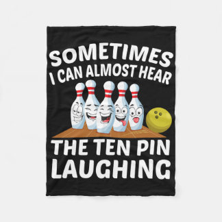 Couverture Polaire Bowling Funny Bowler Entendre La Dix Épingles Rire