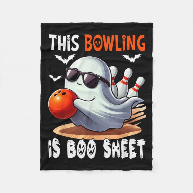 Couverture Polaire Bowling Is Boo Sheet Halloween Costume Player Team (Devant)