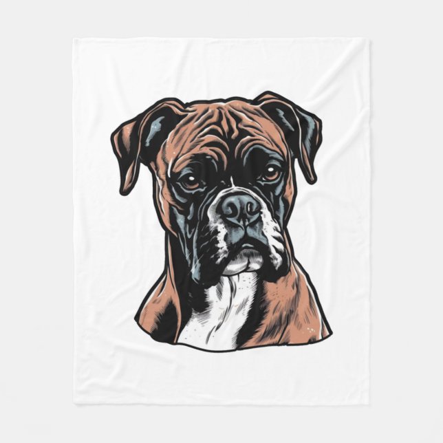 Couverture Polaire Boxer Buddy Humoristique Protective (Devant)