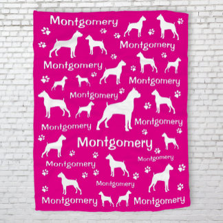 Couverture Polaire Boxer Chien Fleece Blanket - Cosy Custom Pet Cadea