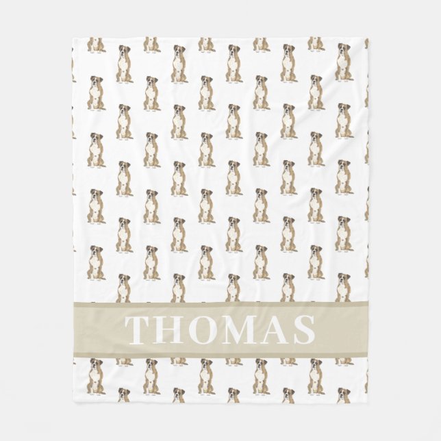 Couverture Polaire Boxer Personnalisé (Bringé)  (Devant)