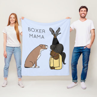 Couverture Polaire Boxer personnalisé Mama Fleece Blanket