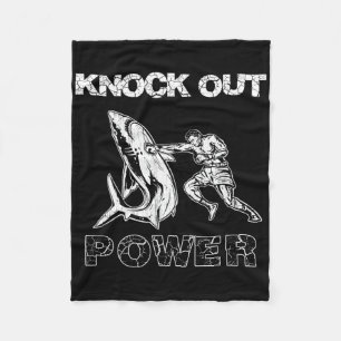 Couverture Polaire Boxeur Vintage Puissance de Knock Out, Meilleur Bo