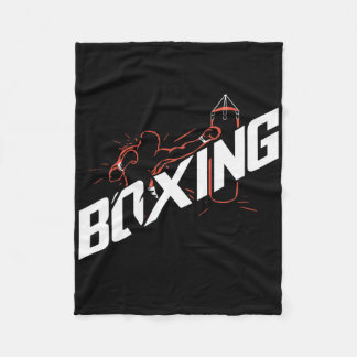 Couverture Polaire Boxing Punching Byg Boxing Kickboxing Boxing Lover