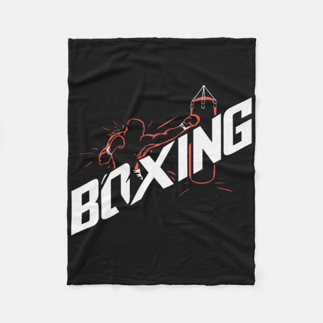 Couverture Polaire Boxing Punching Byg Boxing Kickboxing Boxing Lover (Devant)