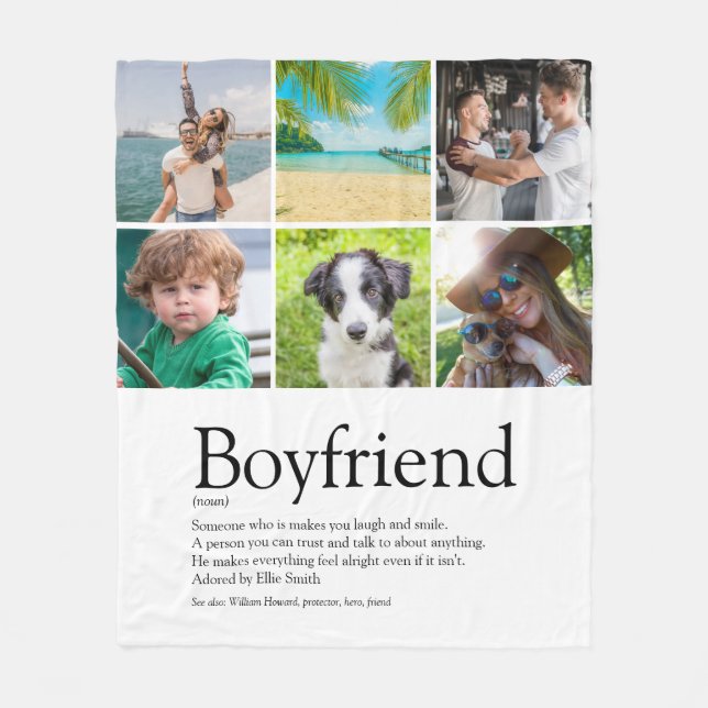 Couverture Polaire Boyfriend Définition 6 Photo Collage Amusant (Devant)