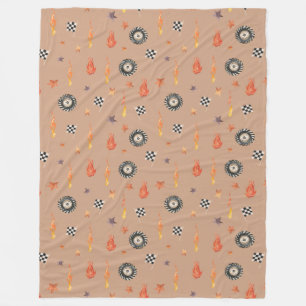 Couverture Polaire Boys Modernes Aquarelle Camion Pneus de course Voi